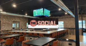 bar and dining room at the Social