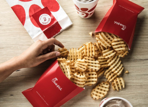 waffle fries from Chick Fil A
