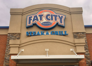front facade of Fat City Steak and Grill